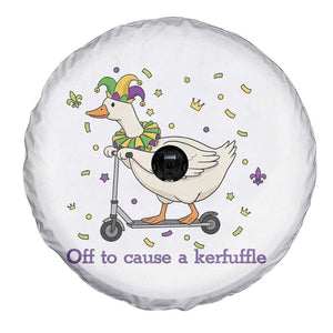 Mardi Gras Silly Goose Spare Tire Cover Off To Cause A Kerfuffle TS14 Print Your Wear