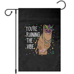Funny Mardi Gras Garden Flag Marcus The Worm Carnival Trendy Meme TS14 Black Print Your Wear
