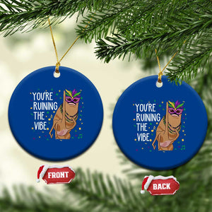 Funny Mardi Gras Ceramic Ornament Marcus The Worm Carnival Trendy Meme TS14 1pc Blue Print Your Wear