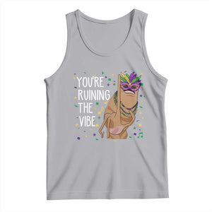 Funny Mardi Gras Tank Top Marcus The Worm Carnival Trendy Meme TS14 Athletic Heather Print Your Wear