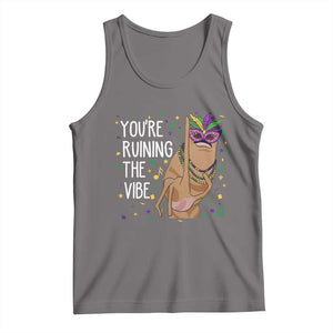 Funny Mardi Gras Tank Top Marcus The Worm Carnival Trendy Meme TS14 Deep Heather Print Your Wear