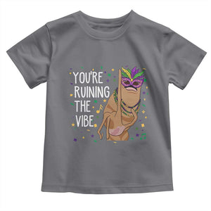 Funny Mardi Gras Toddler T Shirt Marcus The Worm Carnival Trendy Meme TS14 Charcoal Print Your Wear