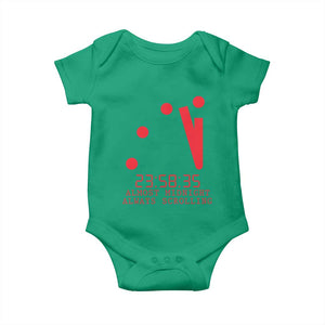 Doomsday Clock Armageddon Baby Onesie Almost Midnight Always Scrolling TS14 Irish Green Print Your Wear