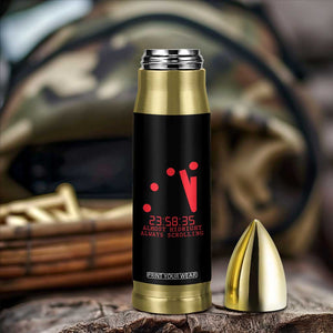 Doomsday Clock Armageddon Bullet Tumbler Almost Midnight Always Scrolling TS14 Print Your Wear