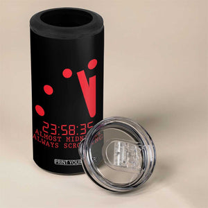 Doomsday Clock Armageddon 4 in 1 Can Cooler Tumbler Almost Midnight Always Scrolling TS14 Print Your Wear