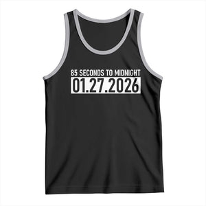 Doomsday Clock Armageddon Tank Top 85 Second To Midnight TS14 Black Athletic Heather Print Your Wear