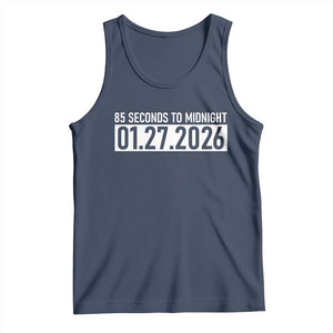 Doomsday Clock Armageddon Tank Top 85 Second To Midnight TS14 Navy Print Your Wear