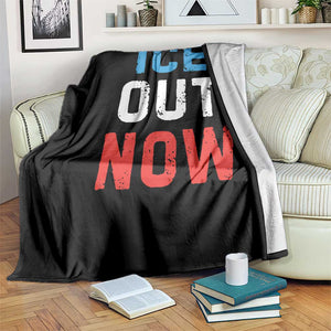 Ice Out Throw Blanket Minneapolis Resist ICE Immigration Rights Protest TS14 Print Your Wear