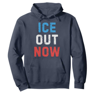 Ice Out Hoodie Minneapolis Resist ICE Immigration Rights Protest TS14 Navy Print Your Wear