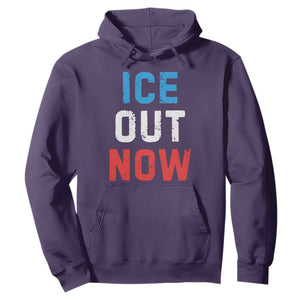 Ice Out Hoodie Minneapolis Resist ICE Immigration Rights Protest TS14 Purple Print Your Wear