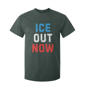 Ice Out T Shirt For Kid Minneapolis Resist ICE Immigration Rights Protest TS14 Dark Forest Green Print Your Wear