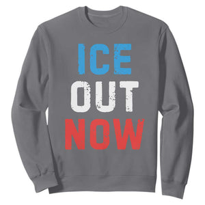 Ice Out Sweatshirt Minneapolis Resist ICE Immigration Rights Protest TS14 Charcoal Print Your Wear