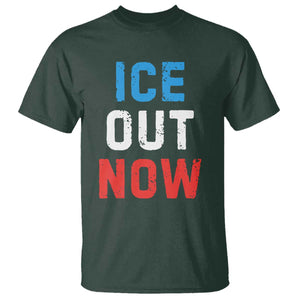 Ice Out T Shirt Minneapolis Resist ICE Immigration Rights Protest TS14 Dark Forest Green Print Your Wear