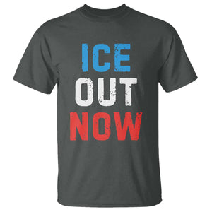 Ice Out T Shirt Minneapolis Resist ICE Immigration Rights Protest TS14 Dark Heather Print Your Wear
