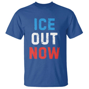 Ice Out T Shirt Minneapolis Resist ICE Immigration Rights Protest TS14 Royal Blue Print Your Wear