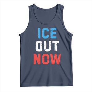Ice Out Tank Top Minneapolis Resist ICE Immigration Rights Protest TS14 Navy Print Your Wear