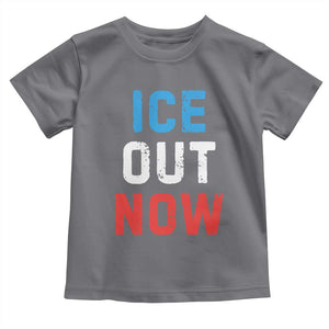 Ice Out Toddler T Shirt Minneapolis Resist ICE Immigration Rights Protest TS14 Charcoal Print Your Wear