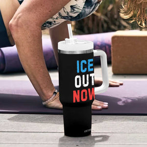 Ice Out Tumbler With Handle Minneapolis Resist ICE Immigration Rights Protest TS14 Print Your Wear