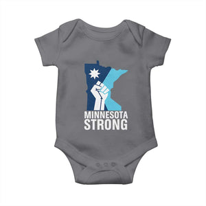 Minnesota Strong Baby Onesie Minneapolis Resist ICE Immigration Human Rights Protest TS14 Charcoal Print Your Wear