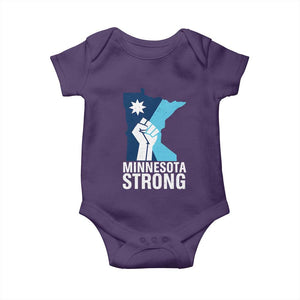 Minnesota Strong Baby Onesie Minneapolis Resist ICE Immigration Human Rights Protest TS14 Purple Print Your Wear