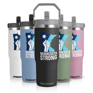 Minnesota Strong Flip Straw Tumbler Minneapolis Resist ICE Immigration Human Rights Protest TS14 Print Your Wear