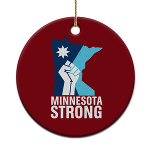 Minnesota Strong Ceramic Ornament Minneapolis Resist ICE Immigration Human Rights Protest TS14 1pc Red Print Your Wear