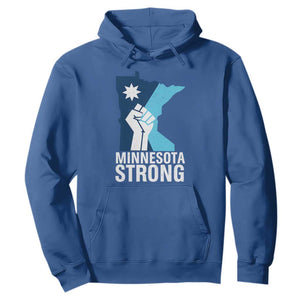 Minnesota Strong Hoodie Minneapolis Resist ICE Immigration Human Rights Protest TS14 Royal Blue Print Your Wear