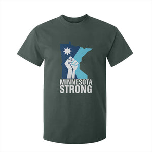 Minnesota Strong T Shirt For Kid Minneapolis Resist ICE Immigration Human Rights Protest TS14 Dark Forest Green Print Your Wear