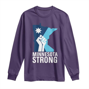 Minnesota Strong Long Sleeve Shirt Minneapolis Resist ICE Immigration Human Rights Protest TS14 Purple Print Your Wear