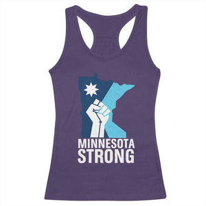 Minnesota Strong Racerback Tank Top Minneapolis Resist ICE Immigration Human Rights Protest TS14 Purple Print Your Wear