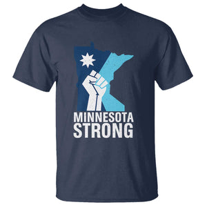 Minnesota Strong T Shirt - Minneapolis Resist ICE Immigration Human Rights Protest Tee TS14 Navy Print Your Wear