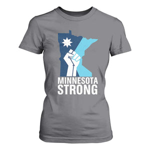 Minnesota Strong T Shirt For Women Minneapolis Resist ICE Immigration Human Rights Protest TS14 Charcoal Print Your Wear