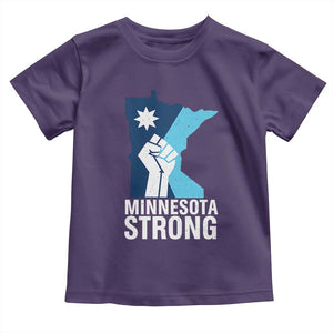 Minnesota Strong Toddler T Shirt Minneapolis Resist ICE Immigration Human Rights Protest TS14 Purple Print Your Wear