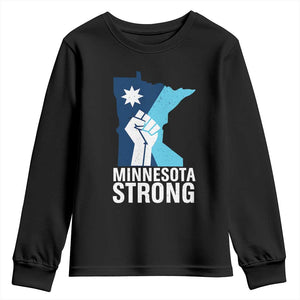 Minnesota Strong Youth Sweatshirt Minneapolis Resist ICE Immigration Human Rights Protest TS14 Black Print Your Wear