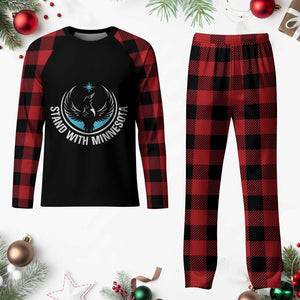 Minnesota Strong Plaid Pajama Set Stand With Minnesota Anti ICE Immigration Rights Protest TS14 Buffalo Plaid Print Your Wear