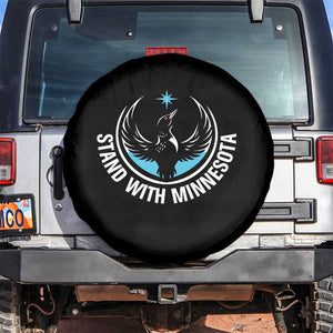 Minnesota Strong Spare Tire Cover Stand With Minnesota Anti ICE Immigration Rights Protest TS14 No hole Black Print Your Wear