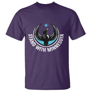 Minnesota Strong T Shirt Stand With Minnesota Anti ICE Immigration Rights Protest TS14 Purple Print Your Wear
