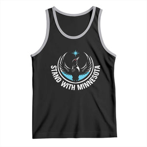 Minnesota Strong Tank Top Stand With Minnesota Anti ICE Immigration Rights Protest TS14 Black Athletic Heather Print Your Wear