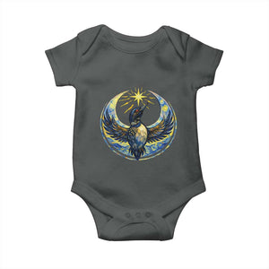 Minnesota Strong Baby Onesie Minneapolis Loon Starry Night Van Gogh TS14 Dark Heather Print Your Wear