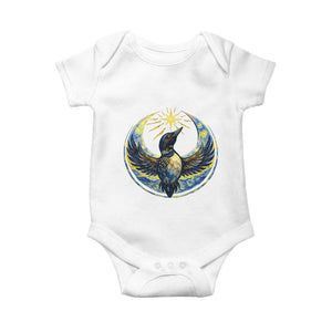 Minnesota Strong Baby Onesie Minneapolis Loon Starry Night Van Gogh TS14 White Print Your Wear