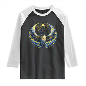 Minnesota Strong Raglan Shirt Minneapolis Loon Starry Night Van Gogh TS14 Black White Print Your Wear