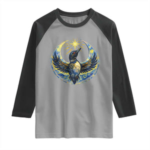 Minnesota Strong Raglan Shirt Minneapolis Loon Starry Night Van Gogh TS14 Sport Gray Black Print Your Wear