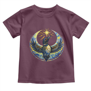 Minnesota Strong Toddler T Shirt Minneapolis Loon Starry Night Van Gogh TS14 Maroon Print Your Wear