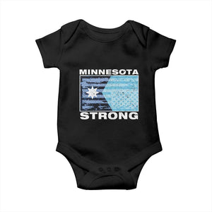 Minnesota Strong Baby Onesie MN State Flag Political Protest MN Resistance Abolish ICE TS14 Black Print Your Wear