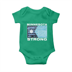 Minnesota Strong Baby Onesie MN State Flag Political Protest MN Resistance Abolish ICE TS14 Irish Green Print Your Wear