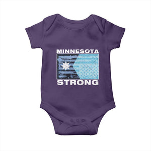 Minnesota Strong Baby Onesie MN State Flag Political Protest MN Resistance Abolish ICE TS14 Purple Print Your Wear