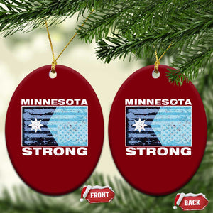 Minnesota Strong Ceramic Ornament MN State Flag Political Protest MN Resistance Abolish ICE TS14 Print Your Wear