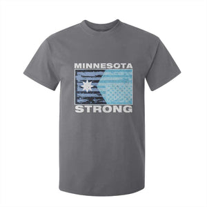 Minnesota Strong T Shirt For Kid MN State Flag Political Protest MN Resistance Abolish ICE TS14 Charcoal Print Your Wear