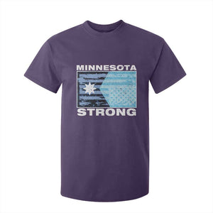 Minnesota Strong T Shirt For Kid MN State Flag Political Protest MN Resistance Abolish ICE TS14 Purple Print Your Wear