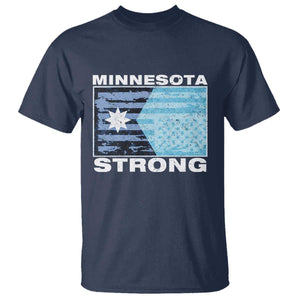 Minnesota Strong T Shirt MN State Flag Political Protest MN Resistance Abolish ICE TS14 Navy Print Your Wear